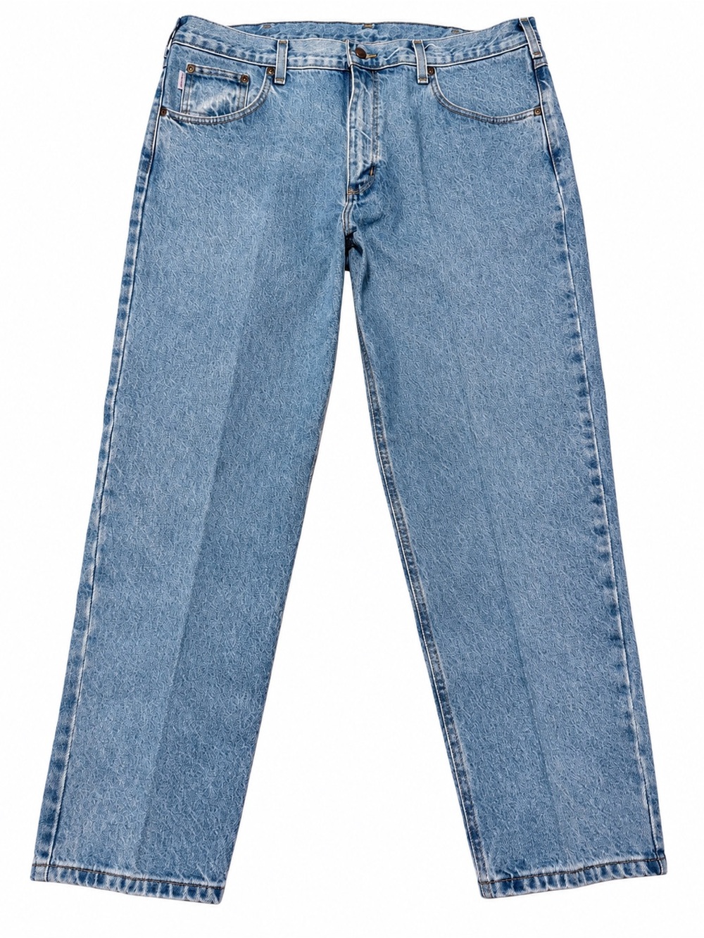 Carhartt Relaxed Fit Jeans Men’s 40x30 Light Wash Denim Workwear
